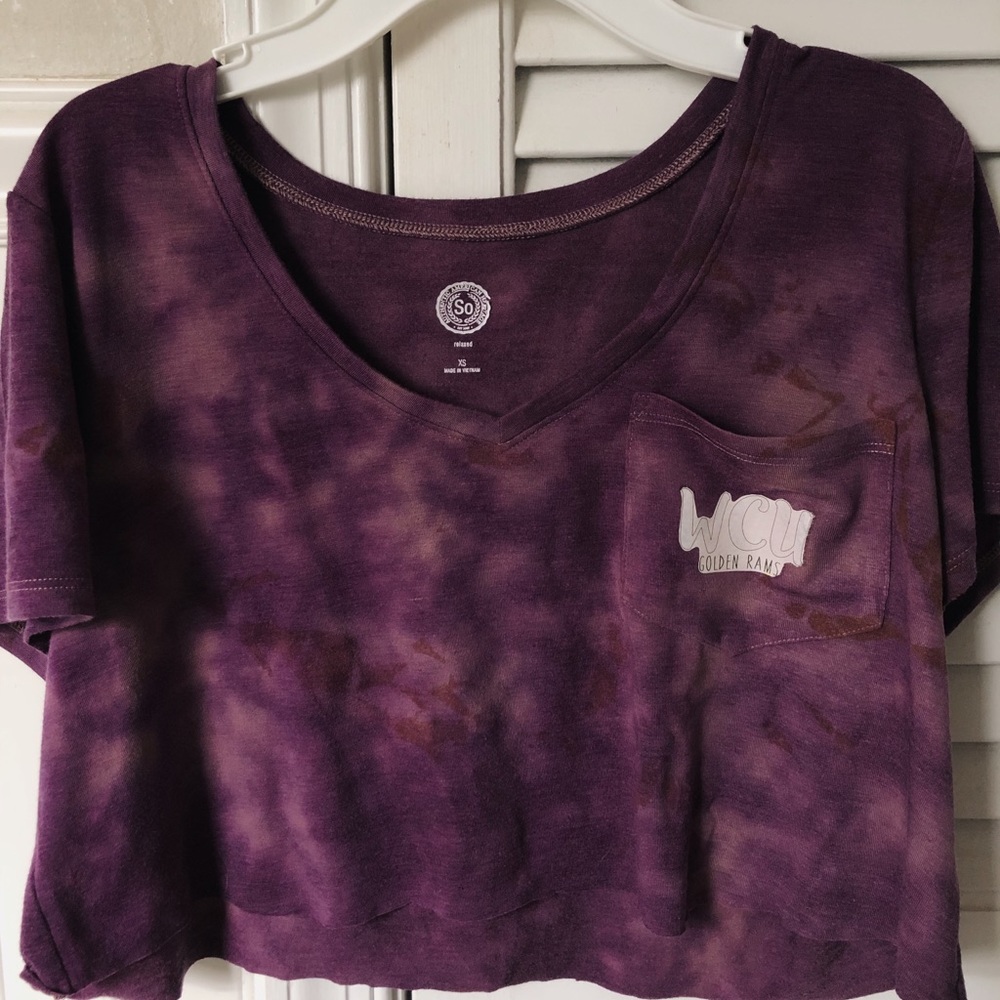 west chester university cropped tee